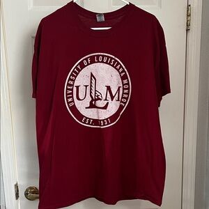 Gildan Maroon ULM Short Sleeve Tee